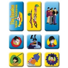 The Beatles - Yellow Submarine 9 Piece Set Magnet