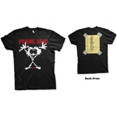 Pearl Jam - Unisex T-Shirt: Stickman (Back Print)