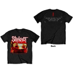 Slipknot - Slipknot Unisex T-Shirt: Chapeltown Rag Glitch (Back Print)