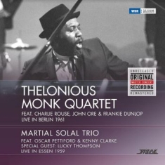 Monk Thelonious (Quartet) / Solal M - Live In Berlin 1961 / Live In Essen