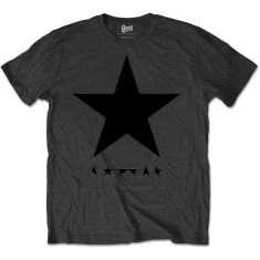 David Bowie - David Bowie Unisex T-Shirt: Blackstar (on Grey)