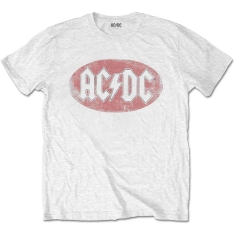 AC/DC - AC/DC Unisex T-Shirt: Oval Logo Vintage