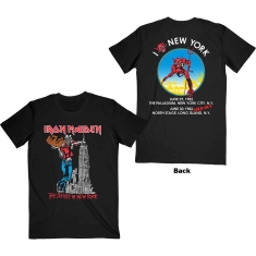 Iron Maiden - Unisex T-Shirt: The Beast In New York (Back Print)
