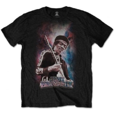 Jimi Hendrix - Unisex T-Shirt: Galaxy
