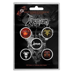Venom - Black Metal Button Badge Pack