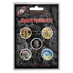 Iron Maiden - Button Badge Pack: The Faces of Eddie (R