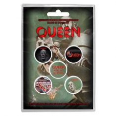 Queen - Button Badge Pack: News of the World (Re
