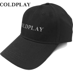 Coldplay - White Logo Bl Baseball C