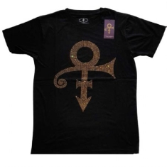 Prince - Prince Unisex T-Shirt: Gold Symbol (Diamante)