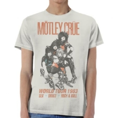 Motley Crue - Unisex T-Shirt: World Tour Vintage