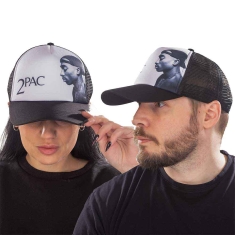 2 Pac - Tupac Unisex Mesh Back Cap: Profile Phot