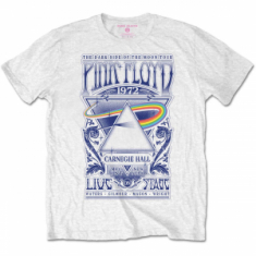 Pink Floyd - Carnegie Hall Poster (Small) Unisex White T-Shirt