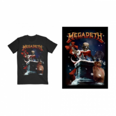 Megadeath - Santa Vic Chimney (Large) Unisex T-Shirt