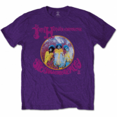 Jimi Hendrix - Are You Experienced? (Small) Unisex Purple T-Shirt