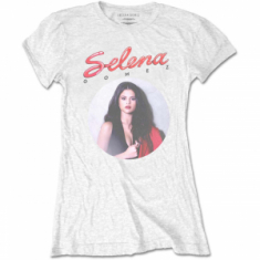Selena Gomez - 80's Glam (X-Large) Ladies White T-Shirt