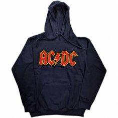 AC/DC - AC/DC Unisex Pullover Hoodie: Logo (navy