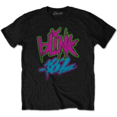 Blink-182 - Unisex T-Shirt: Neon Logo (Large)