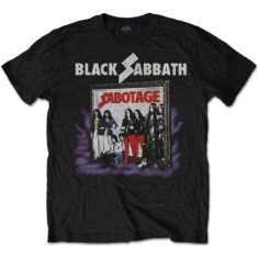 Black Sabbath - Unisex T-Shirt: Sabotage Vintage (Medium)