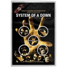 System Of A Down - Button Badge Pack: Hand