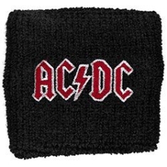 AC/DC - Fabric Wristband: Red Logo (Loose)