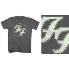 Foo Fighters - Unisex T-Shirt: Gold FF Logo (Small)