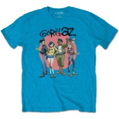 Gorillaz - Unisex T-Shirt: Group Circle Rise (XX-Large)