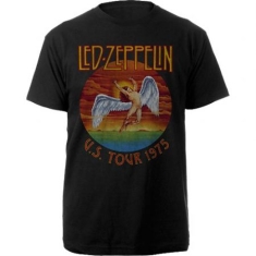 Led Zeppelin - Unisex T-Shirt: USA Tour '75. (Small)
