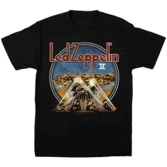 Led Zeppelin - Unisex T-Shirt: LZII Searchlights (Large)