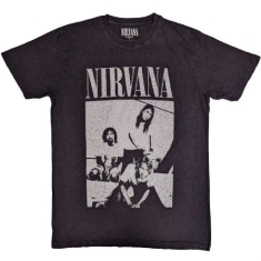Nirvana - Unisex T-Shirt: Sitting (Distressed) (Large)