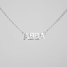 Abba - Silver Necklace Abba Logo