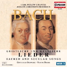 Bach Cpe Bach Jc - Sacred And Secular Songs