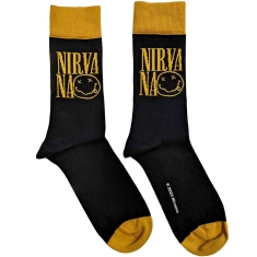 Nirvana - Socks: Logo Stacked (Uk Size 7-11)