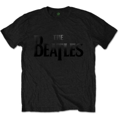 The Beatles - Drop T Logo Uni Bl   