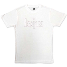 The Beatles - Drop T Embroidered Uni Wht   