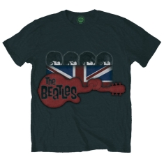 The Beatles - Guitar & Flag Uni Bl   