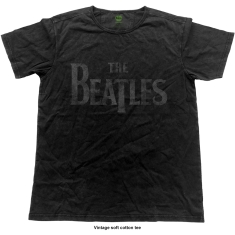 The Beatles - Vtge Logo Uni Bl   