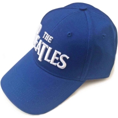 The Beatles - White Drop T Logo Blue Baseball C