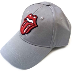 Rolling Stones - Classic Tongue Grey Baseball C