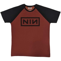Nine Inch Nails - Classic Logo Uni Red/Bl Raglan: 