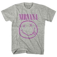 Nirvana - Purple Smiley Uni Grey   