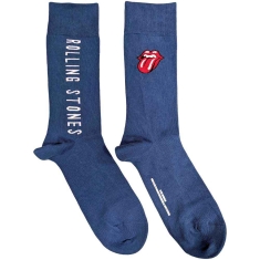 Rolling Stones - Vertical Tongue Uni Blue Socks (Eu 40-45