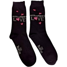 The Beatles - All You Need Is Love Uni Bl Socks:7 - M