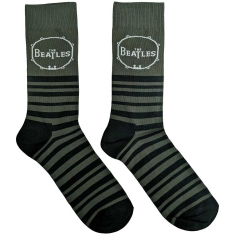 The Beatles - Drum & Stripes Uni Green Socks (Eu 39-45
