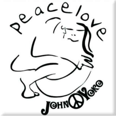 John Lennon - Cuddle Black On White Magnet