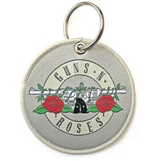Guns N Roses - Silver Circle Logo Printed Patch Keychai
