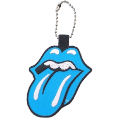 Rolling Stones - Classic Tongue Blue Patch Keychain