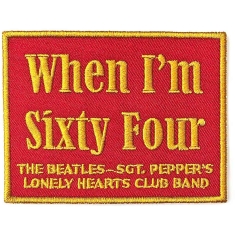 The Beatles - When I'm Sixty Four Woven Patch