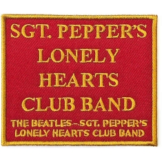 The Beatles - Sgt Pepper's? Red Woven Patch