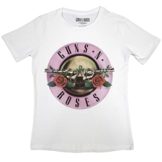 Guns N Roses - Classic Logo Lady Wht    S