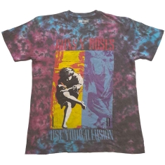Guns N Roses - Use Your Illusion Uni Blue Dip-Dye    S